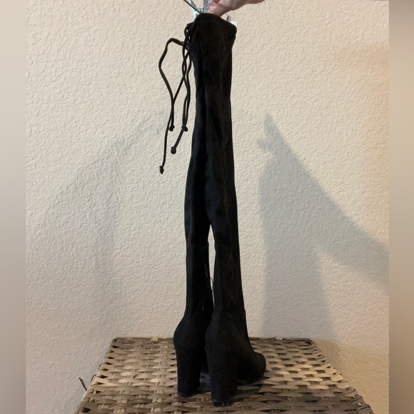 NWOT Unisa Black Over the Knee Boots size 5.5 - Picture 2 of 9